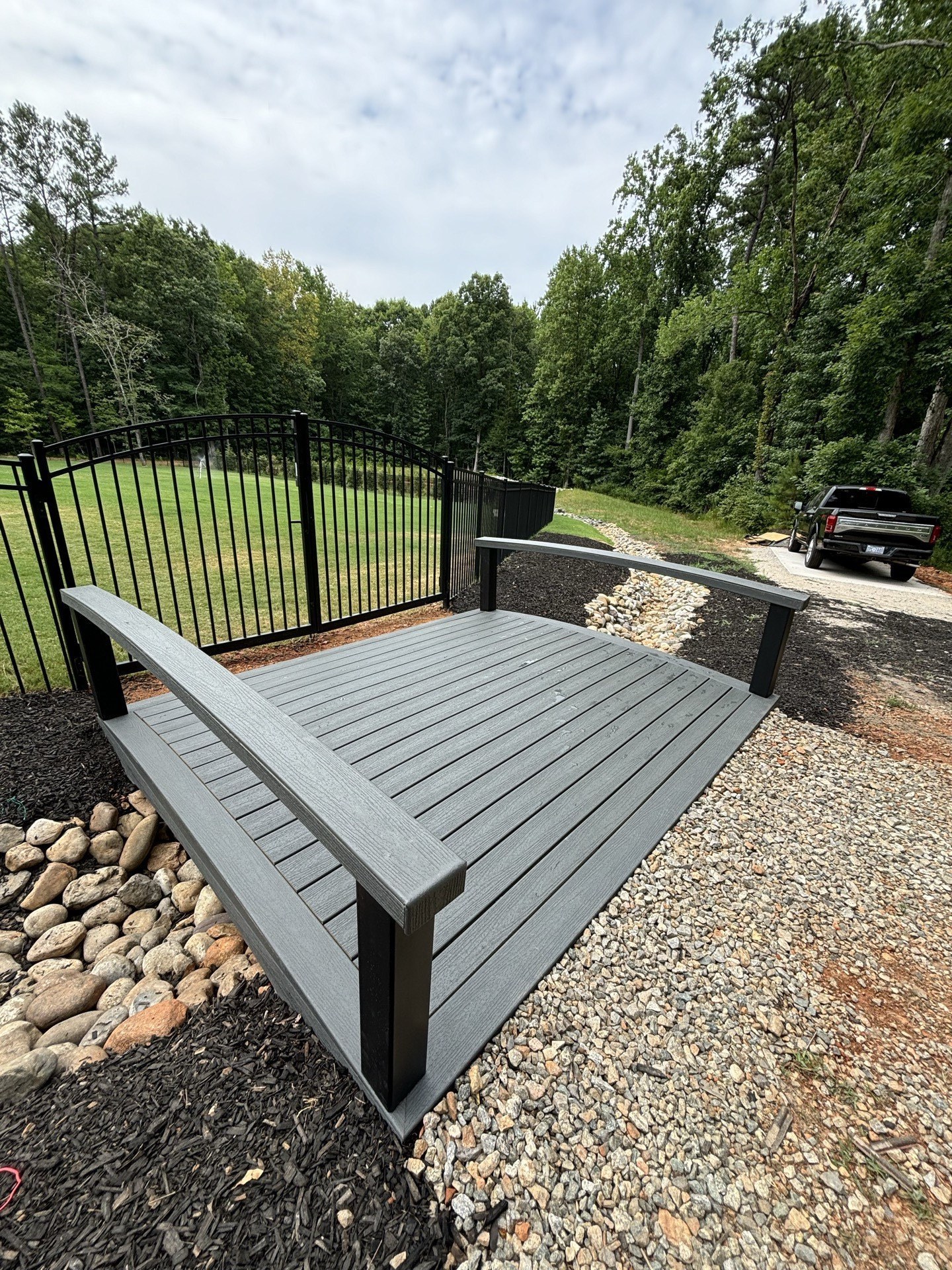 Custom deck and bench build