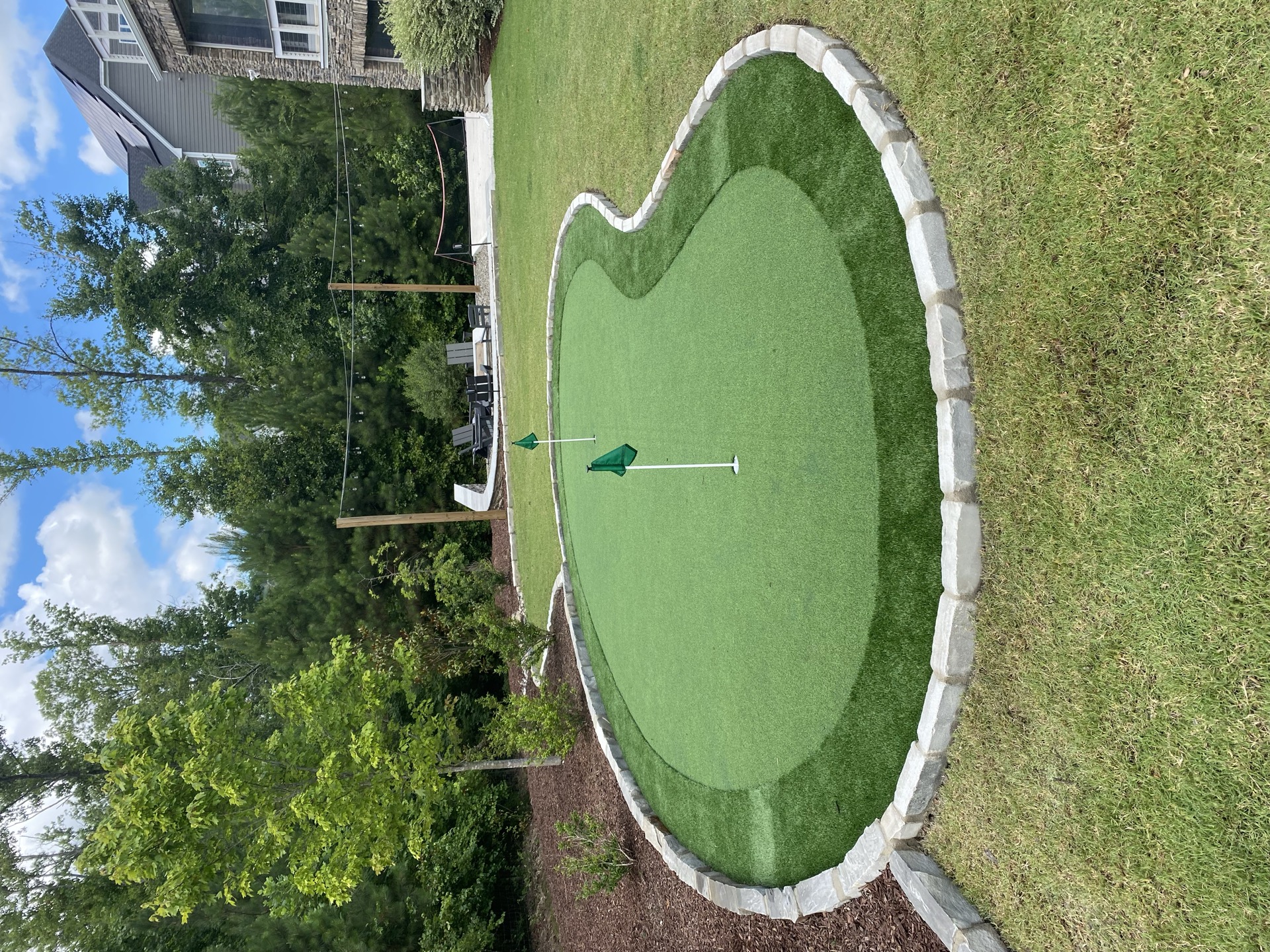 Putting green install